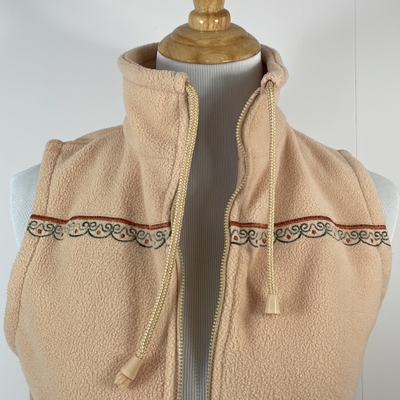 VINTAGE Fleece Sleeveless vest, women and dog, Small - Picture 3 of 6